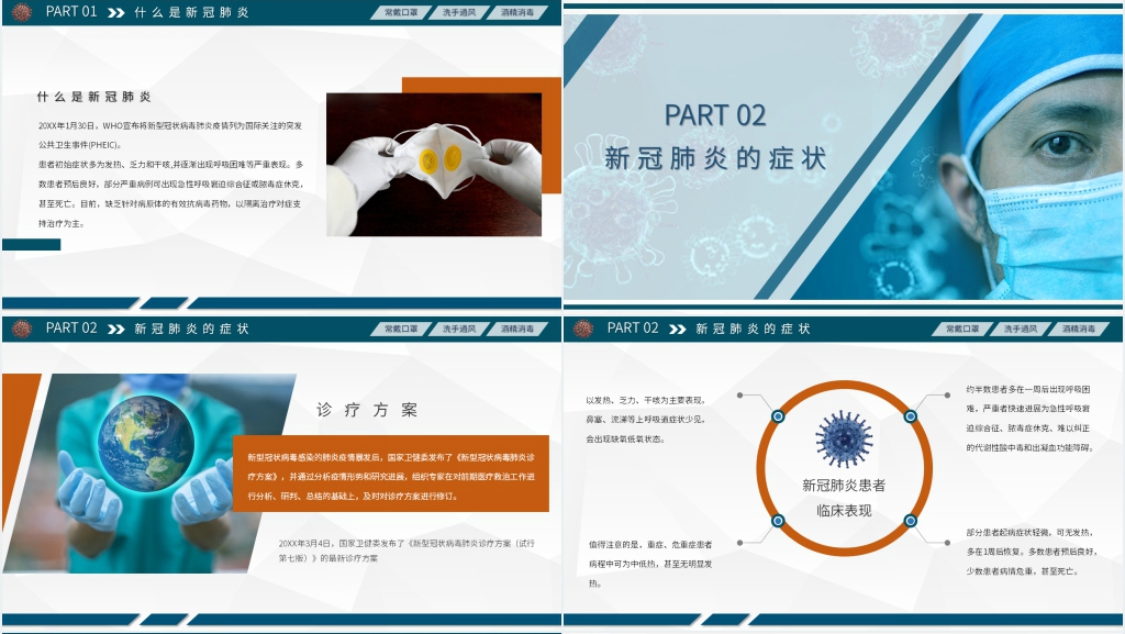 简约疫情知识培训PPT课件 简约疫情知识培训PPT课件