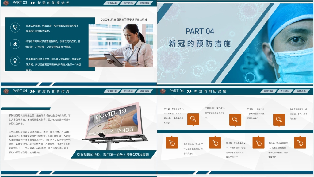 简约疫情知识培训PPT课件 简约疫情知识培训PPT课件