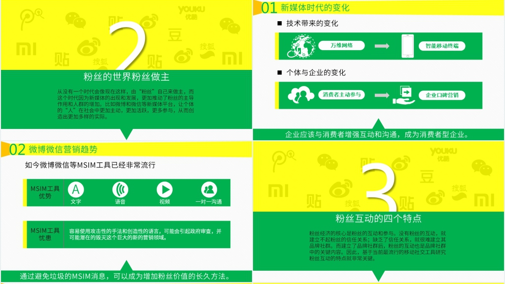 粉丝经济场景化的营销PPT模板 粉丝经济场景化的营销PPT模板