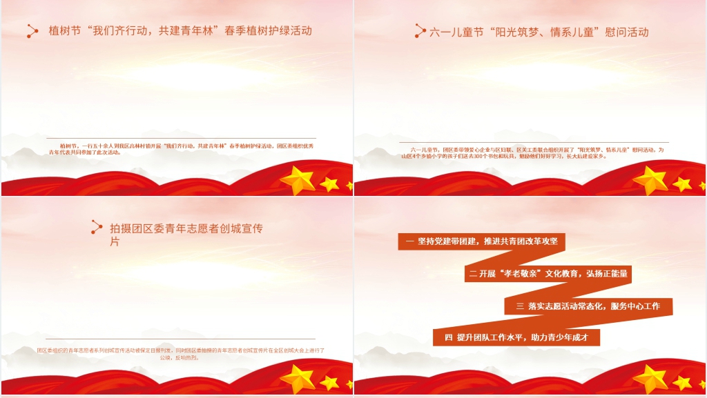 共青团支部年终工作述职PPT范文 共青团支部年终工作述职PPT范文
