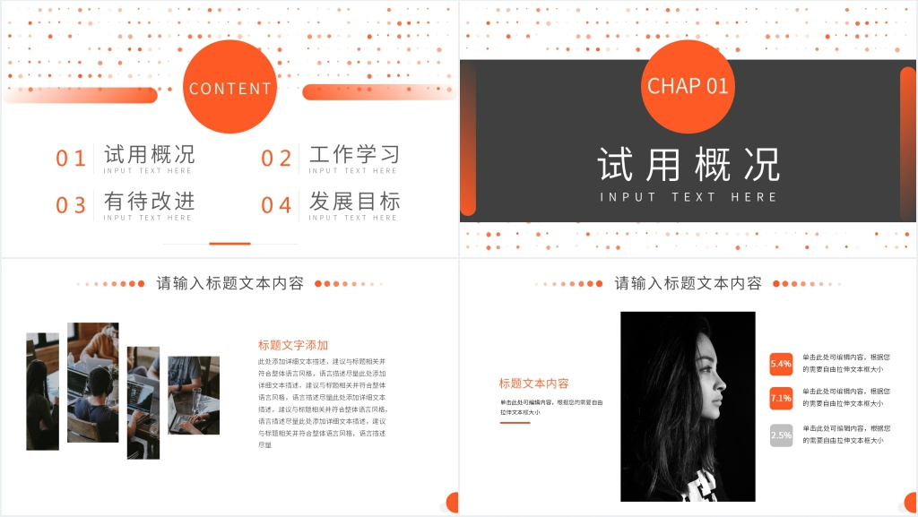 行政试用期转正工作总结PPT