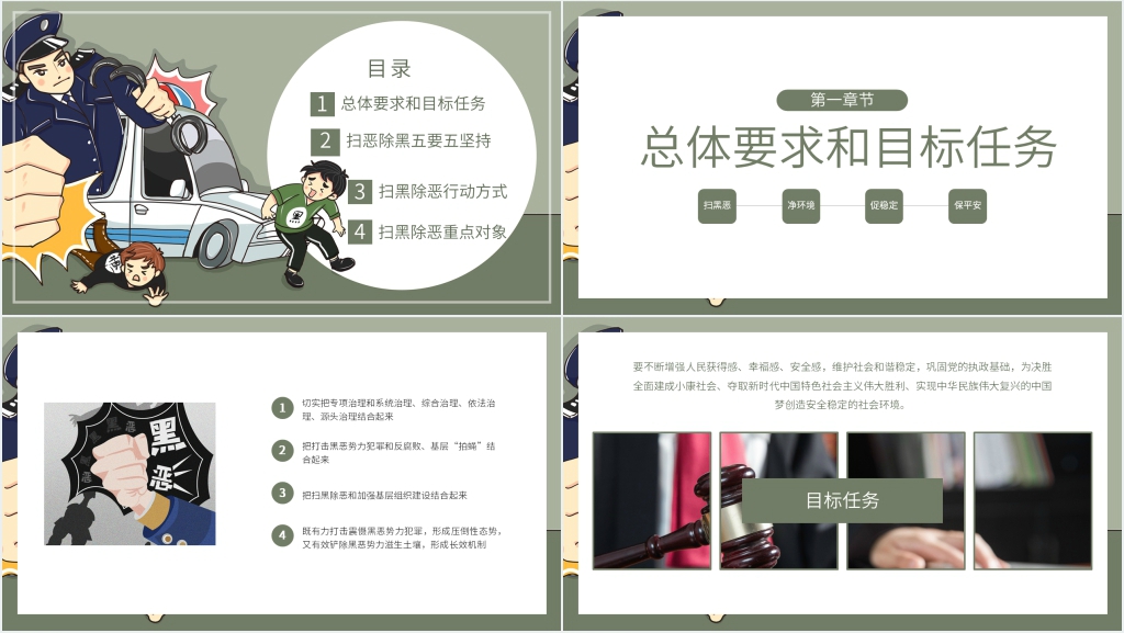 扫黑除恶斗争工作PPT范文 扫黑除恶斗争工作PPT范文