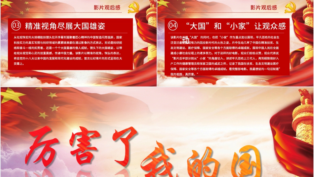 以厉害了我的国为主题的PPT党课 以厉害了我的国为主题的PPT党课