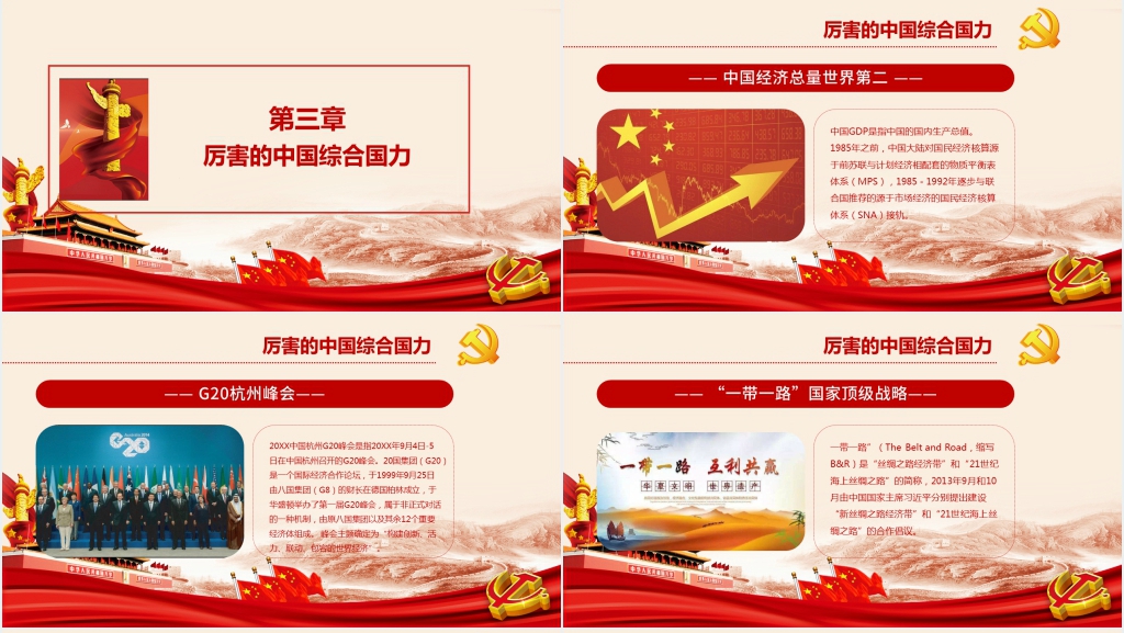 厉害了我的国内容PPT党课 厉害了我的国内容PPT党课