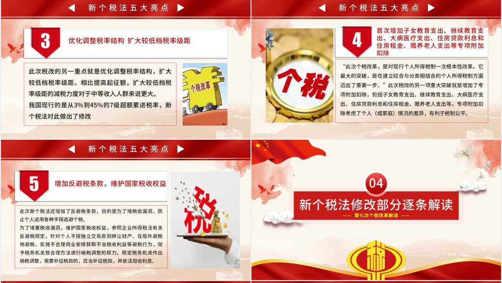 新个人所得税改革政策解读税务PPT党课 新个人所得税改革政策解读税务PPT党课
