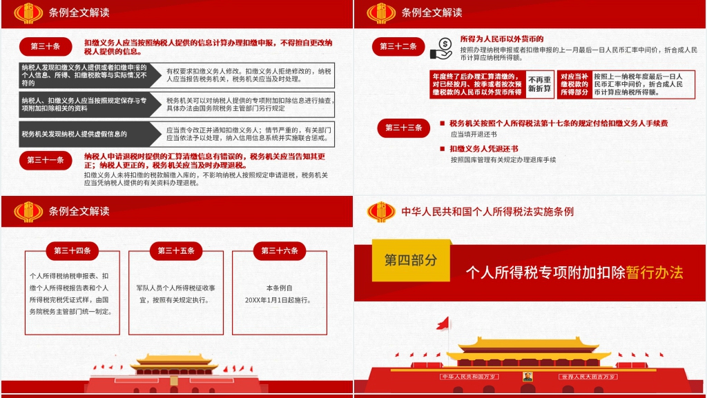 个人所得税专项附加扣除暂行办法规PPT党课 个人所得税专项附加扣除暂行办法规PPT党课