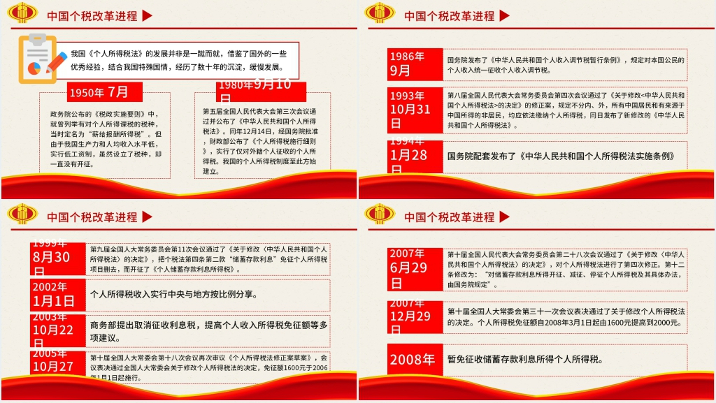 个税改革政策解读PPT党课 个税改革政策解读PPT党课