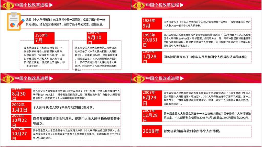 最新个税改革解读PPT党课 最新个税改革解读PPT党课
