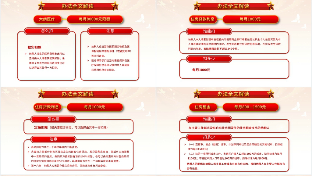 个税专项附加扣除法暂行办法解读PPT党课 个税专项附加扣除法暂行办法解读PPT党课