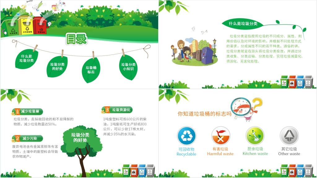 垃圾分类从我做起班级PPT课件 垃圾分类从我做起班级PPT课件
