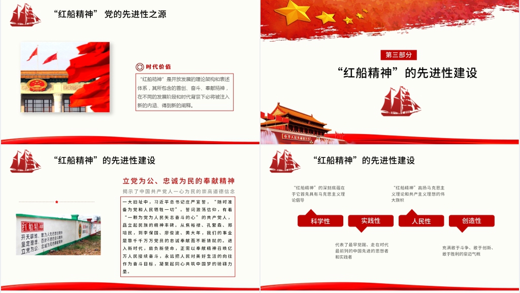 弘扬红船精神不忘建党初心PPT党课 弘扬红船精神不忘建党初心PPT党课