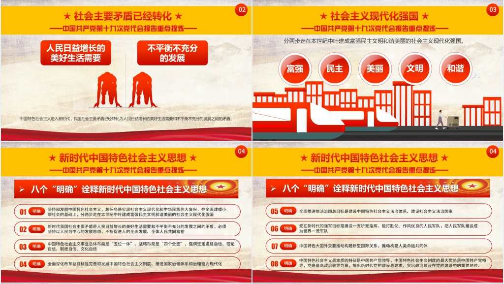 党章十九条新提法概念PPT党课 党章十九条新提法概念PPT党课