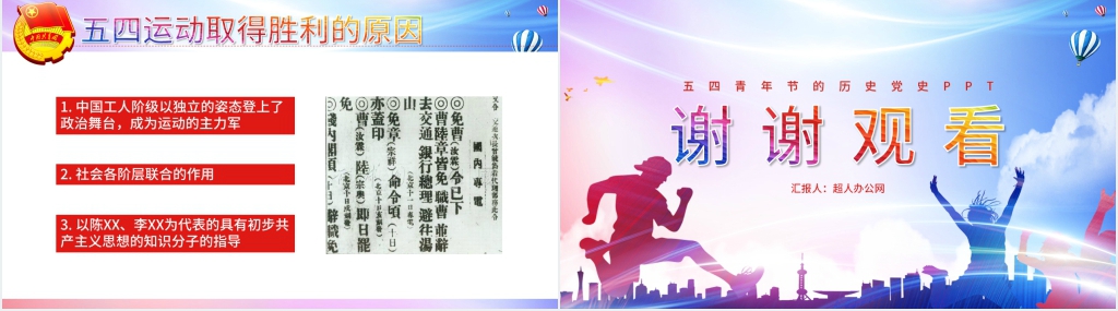五四青年节学习党史PPT 五四青年节学习党史PPT