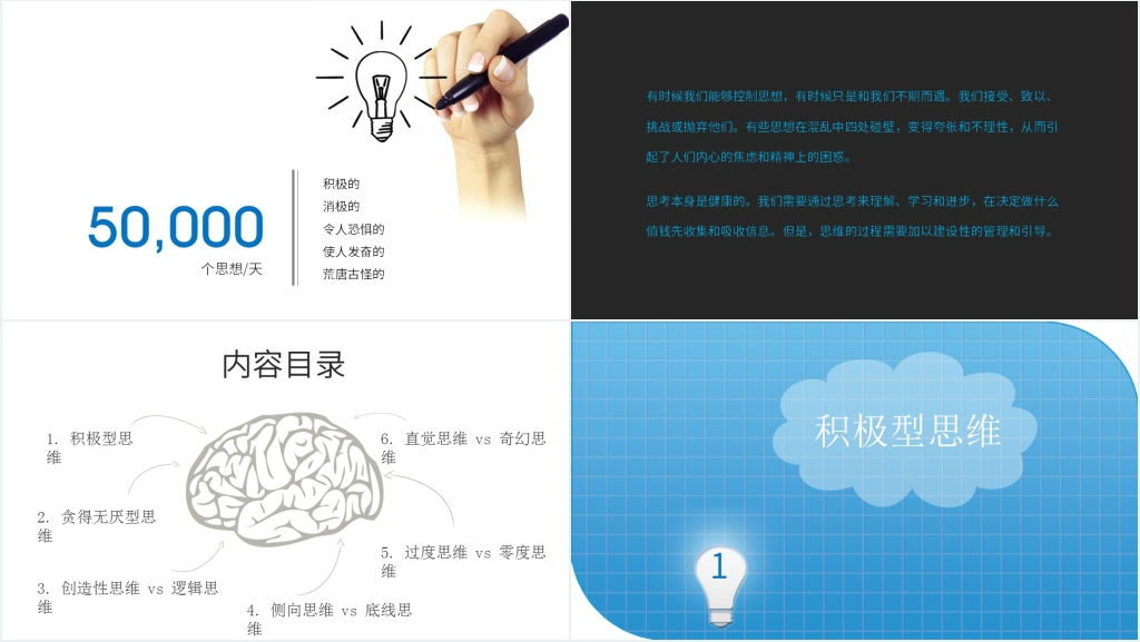 思维模式加强技巧PPT模板 思维模式加强技巧PPT模板