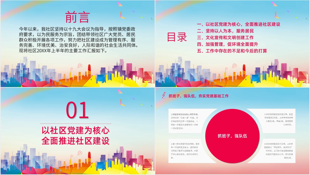 社区民政个人工作总结PPT范文 社区民政个人工作总结PPT范文
