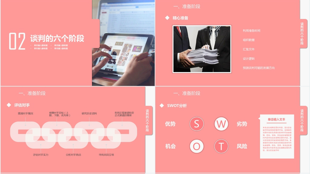 高效沟通和商务谈判技巧PPT模板 高效沟通和商务谈判技巧PPT模板