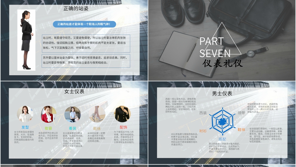 现代商务礼仪培训课程内容PPT模板 现代商务礼仪培训课程内容PPT模板