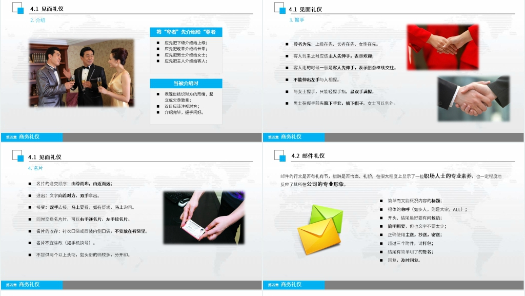 企业商务礼仪培训内容PPT课件