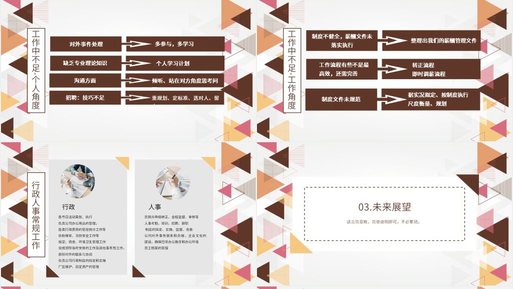工厂年终行政工作总结PPT模板 工厂年终行政工作总结PPT模板