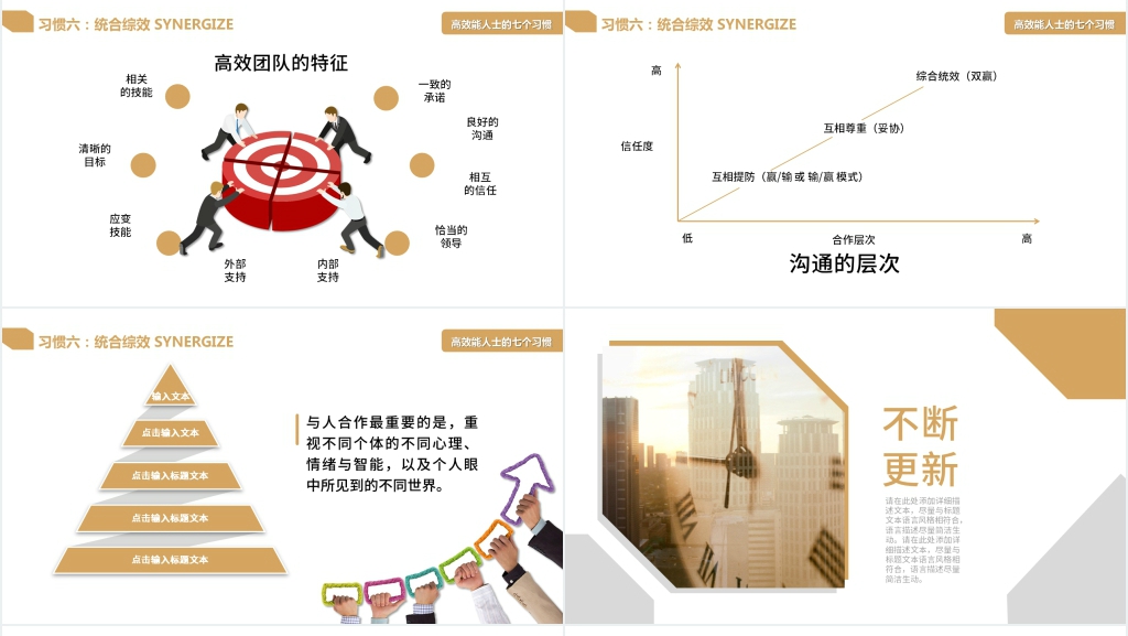 讲透高效能人士的七个习惯PPT模板