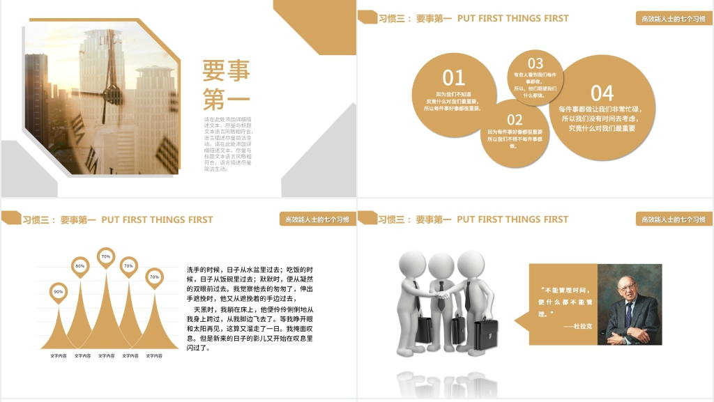 讲透高效能人士的七个习惯PPT模板
