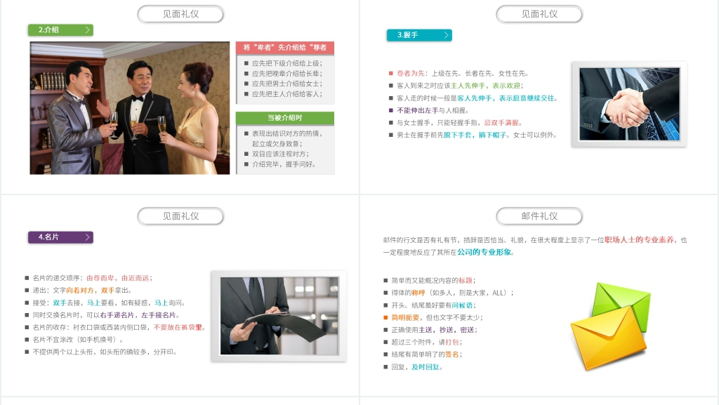 实用详细商务礼仪培训PPT课件 实用详细商务礼仪培训PPT课件