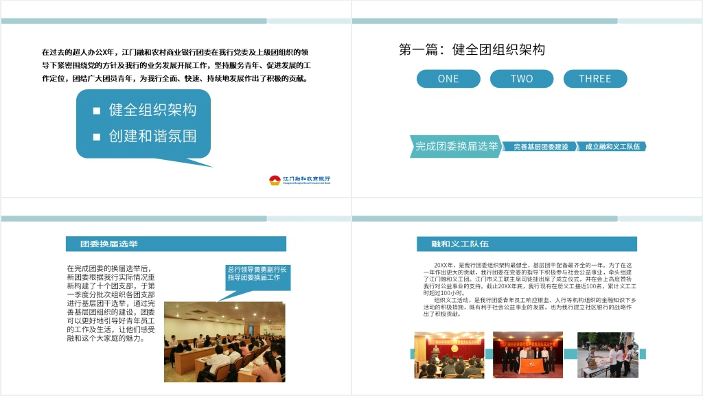 企业团委年度工作汇报PPT模板 企业团委年度工作汇报PPT模板