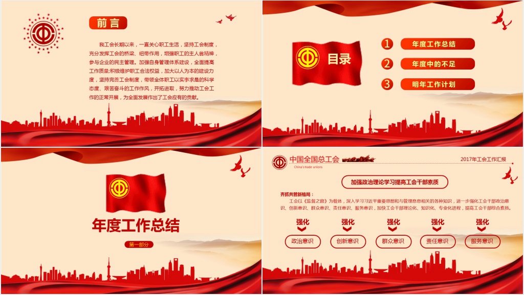 工会管理年度工作总结PPT范文 工会管理年度工作总结PPT范文