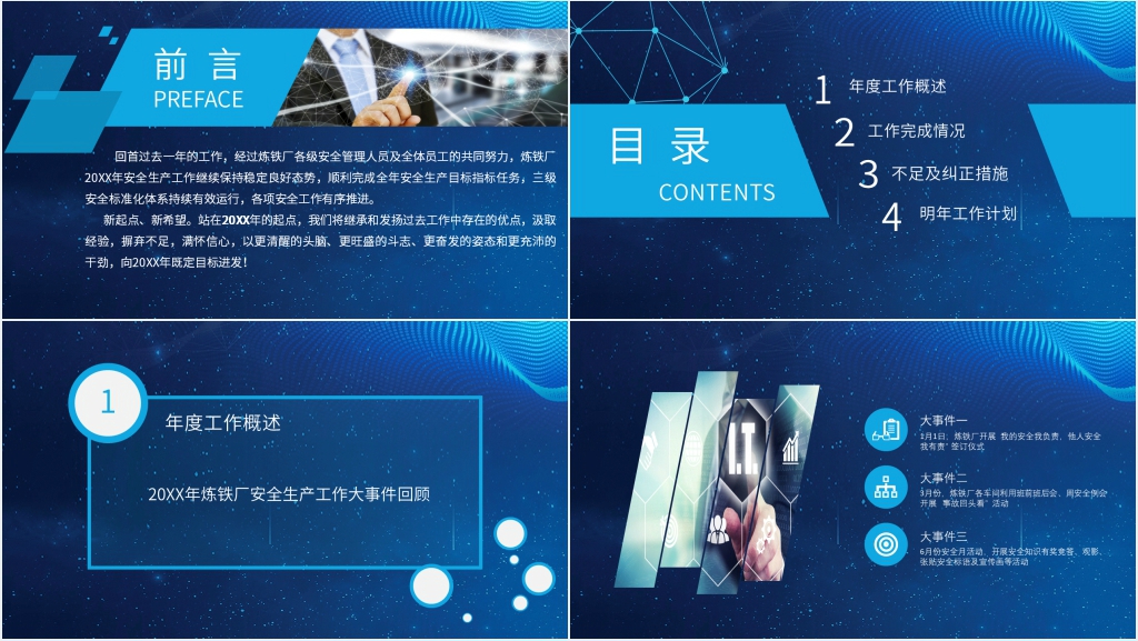 钢铁工作年度工作总结PPT模板 钢铁工作年度工作总结PPT模板
