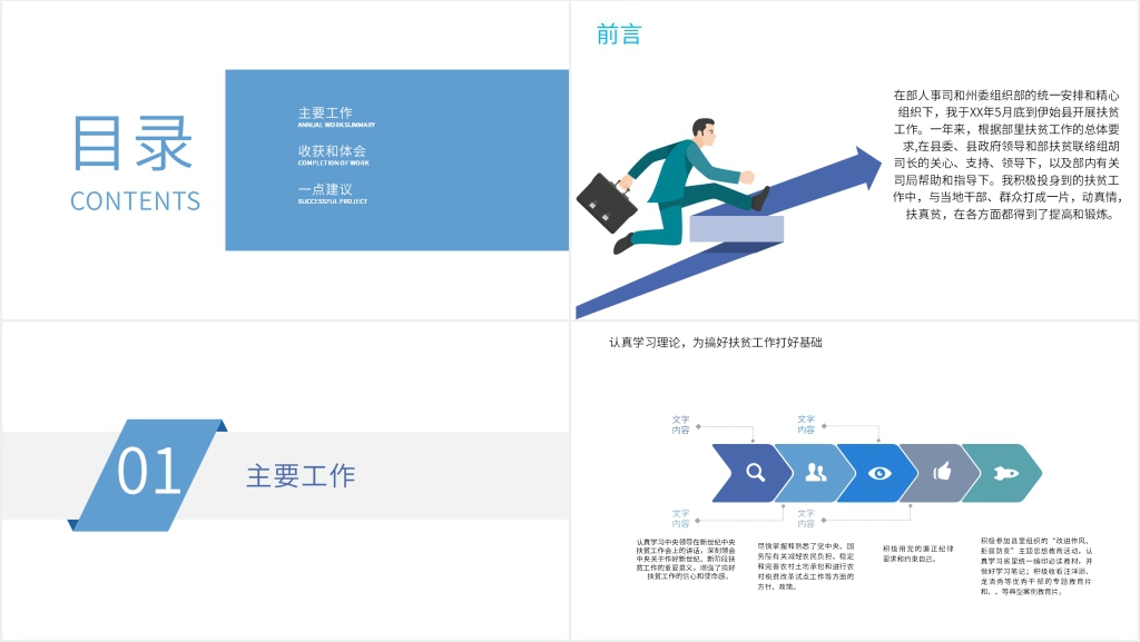新公务员挂职锻炼工作总结PPT模板 新公务员挂职锻炼工作总结PPT模板
