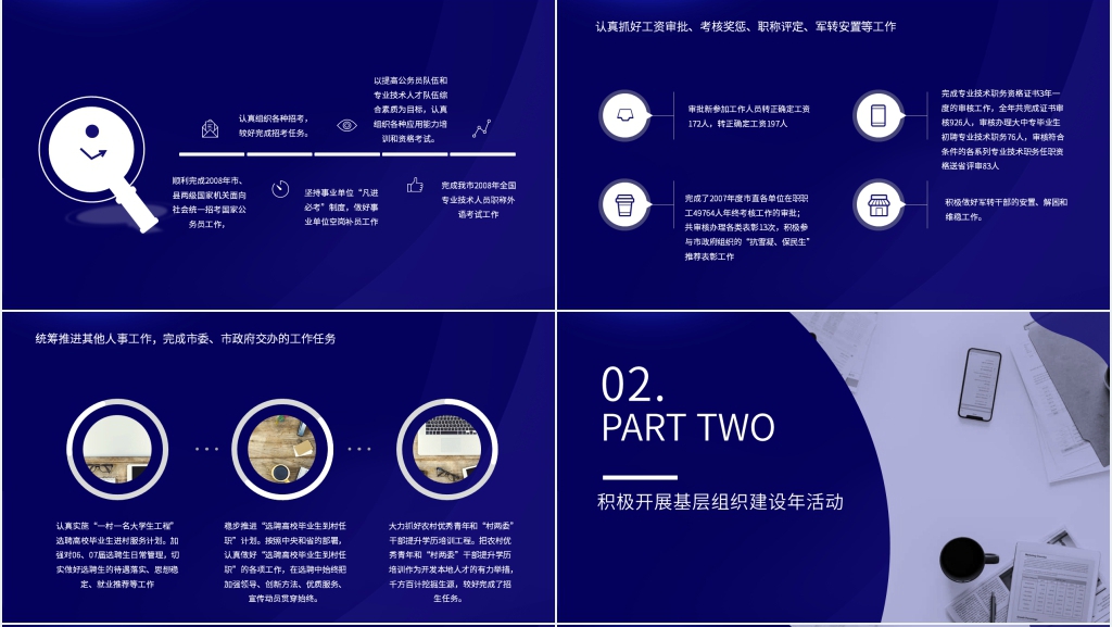 公务员人事局个人年度总结PPT模板 公务员人事局个人年度总结PPT模板