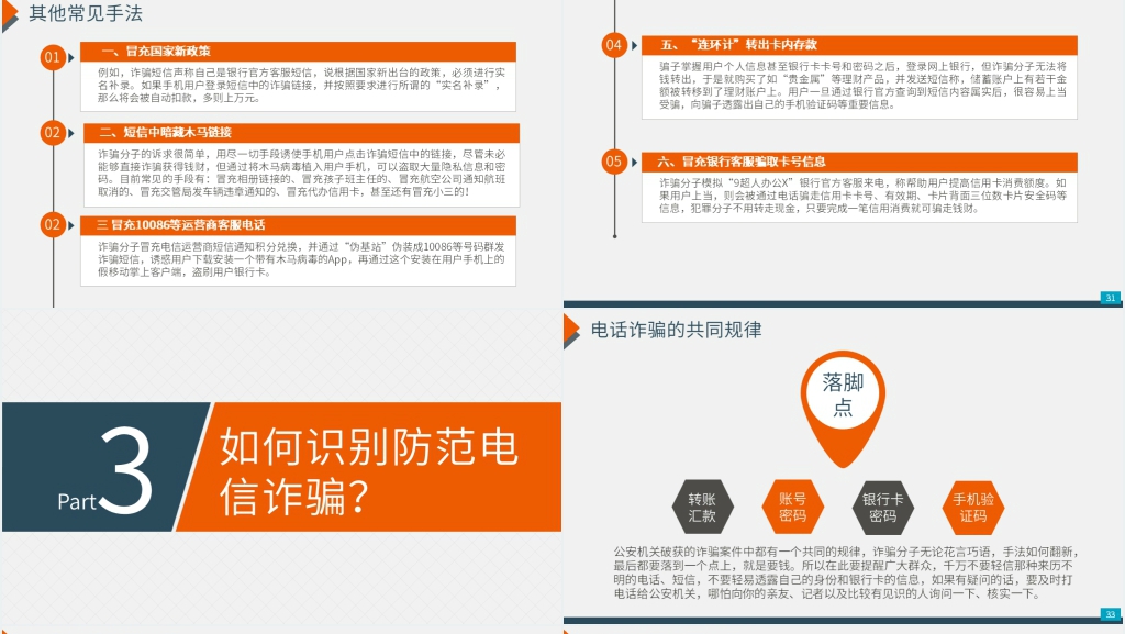 防预防电信网络诈骗PPT模板 防预防电信网络诈骗PPT模板