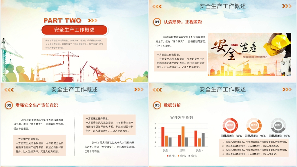 安全生产年底工作汇报总结PPT模板 安全生产年底工作汇报总结PPT模板