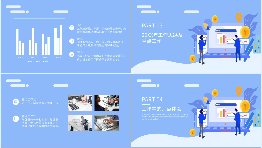 财务主管年终总结汇报PPT模板 财务主管年终总结汇报PPT模板