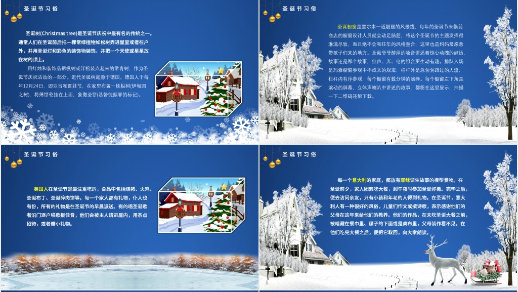 介绍圣诞节传统文化PPT模板 介绍圣诞节传统文化PPT模板