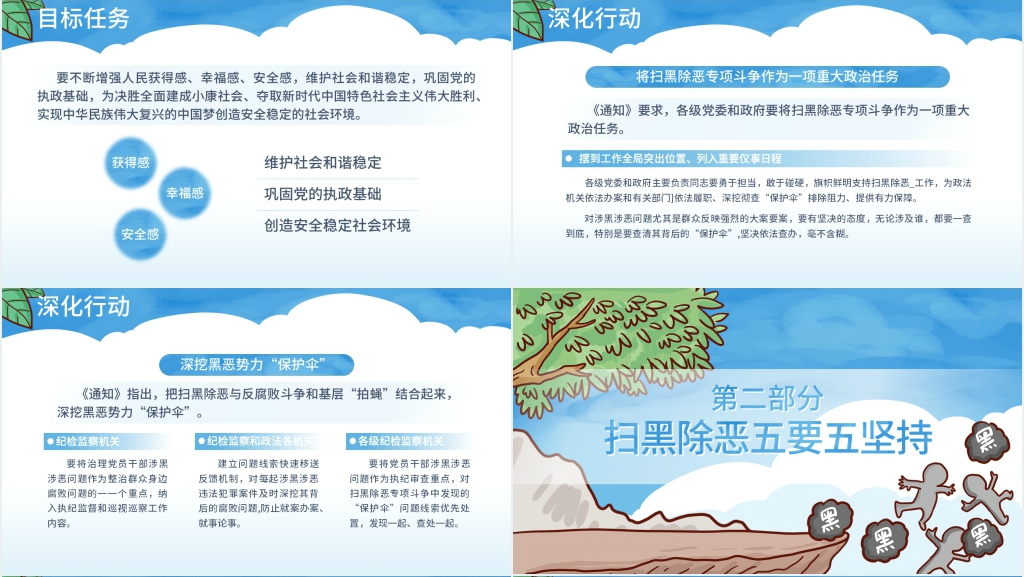 弘扬正义气维护社会稳定PPT模板