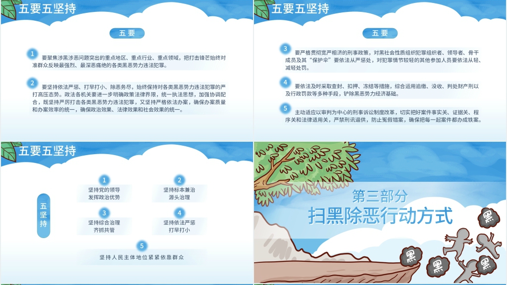 弘扬正义气维护社会稳定PPT模板