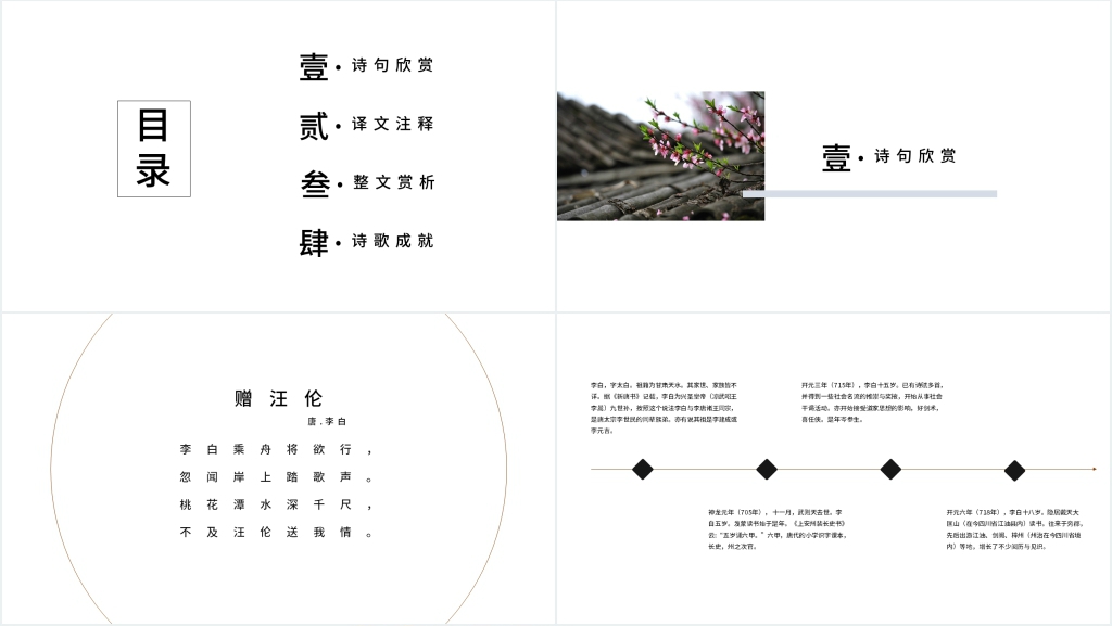 《赠汪伦》古诗的赏析PPT课件 《赠汪伦》古诗的赏析PPT课件