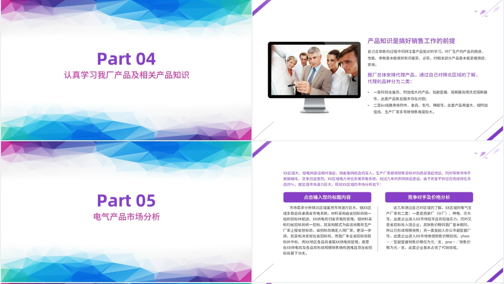 销售员工工作年度总结PPT范文 销售员工工作年度总结PPT范文