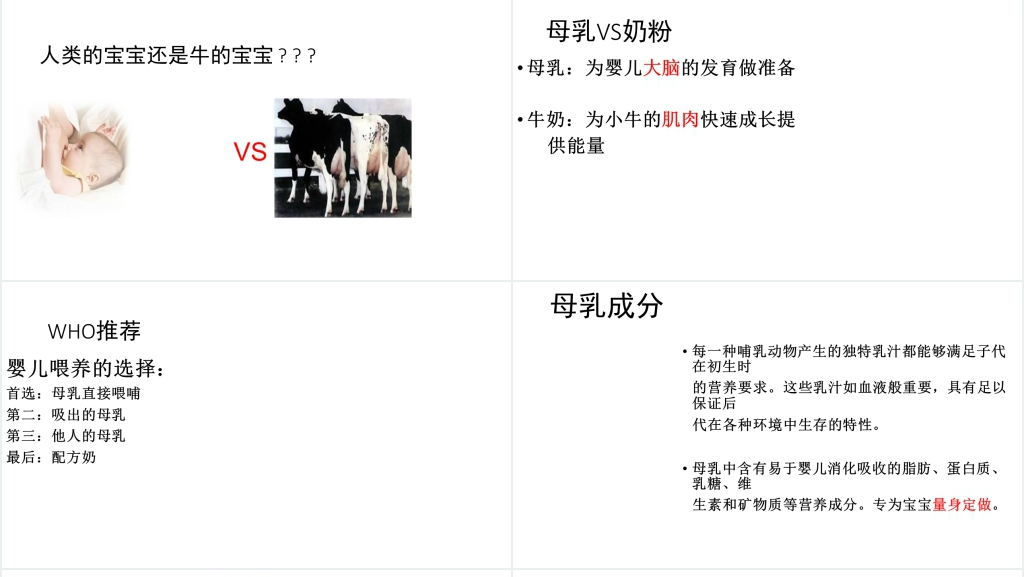 医院儿科母乳喂养科普知识PPT模板 医院儿科母乳喂养科普知识PPT模板