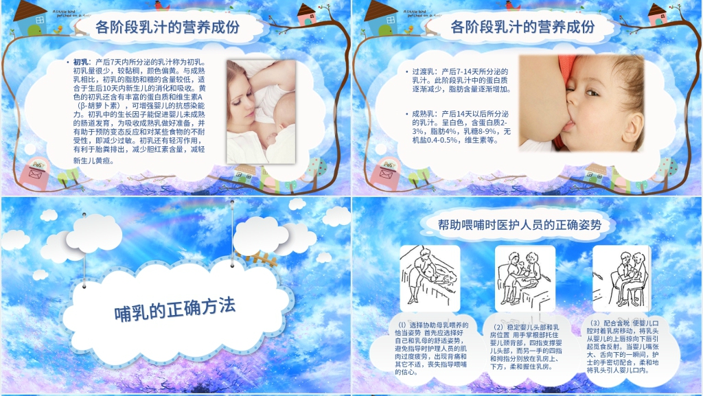 如何正确指导母乳喂养PPT模板 如何正确指导母乳喂养PPT模板
