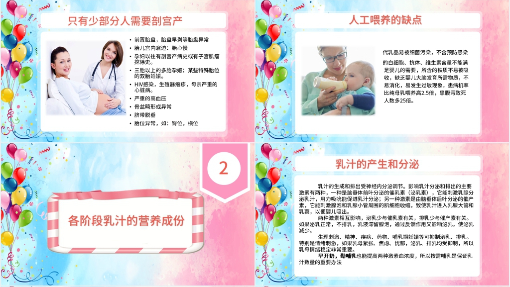 新生儿母乳喂养注意事项PPT模板 新生儿母乳喂养注意事项PPT模板