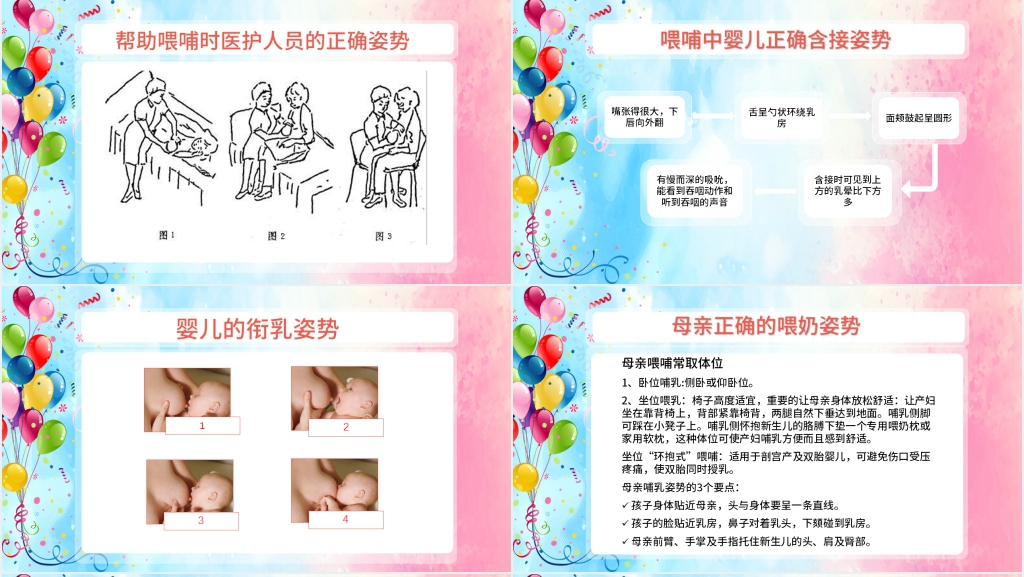 新生儿母乳喂养注意事项PPT模板 新生儿母乳喂养注意事项PPT模板