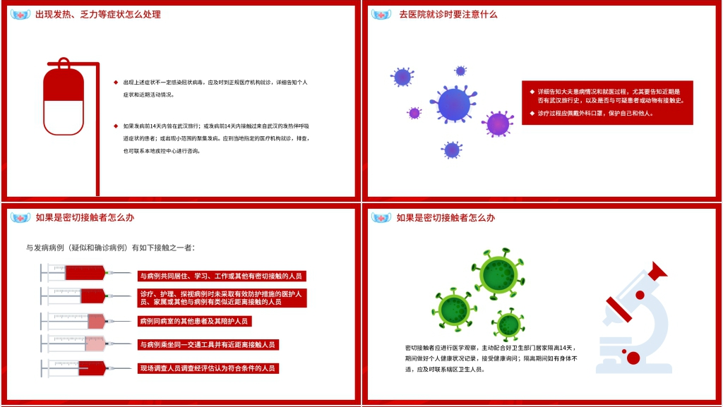 科学正确认识预防新冠肺炎PPT模板 科学正确认识预防新冠肺炎PPT模板