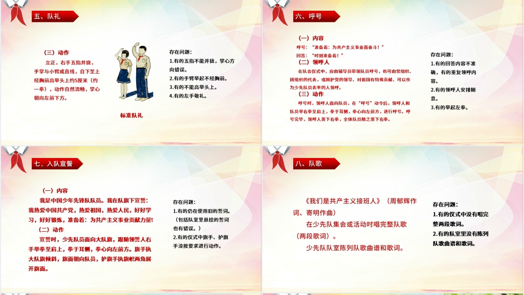 严肃规范红领巾标识PT课件 严肃规范红领巾标识PT课件