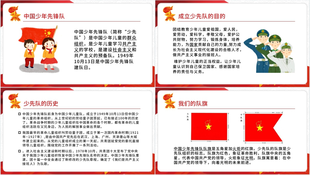 光荣的少先队队课教案PPT课件 光荣的少先队队课教案PPT课件