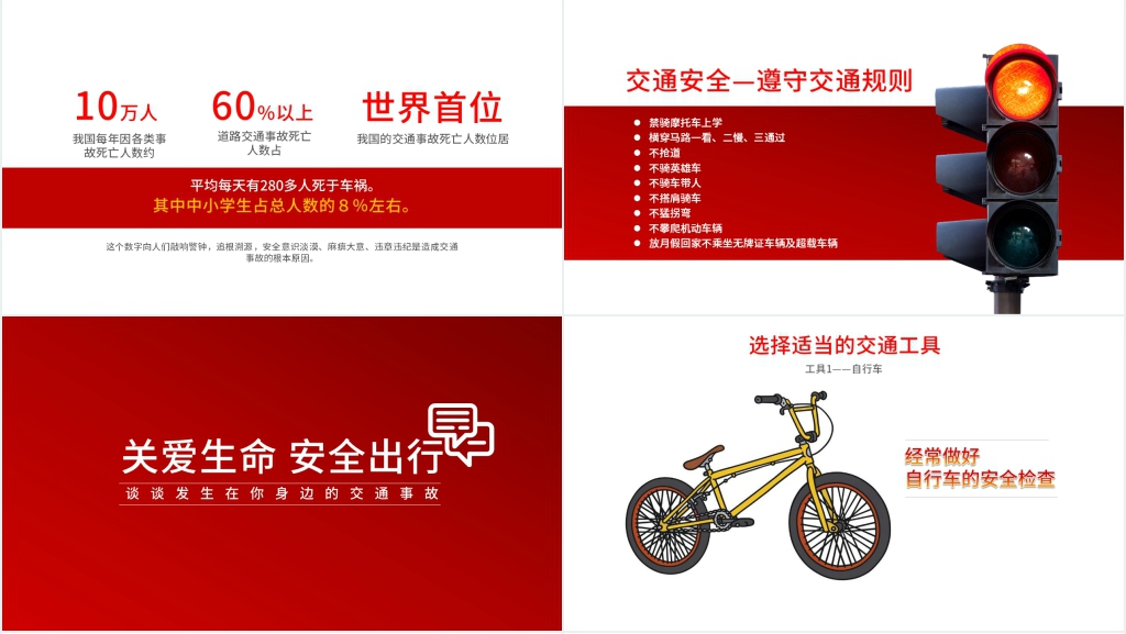 交通安全进校园PPT课件