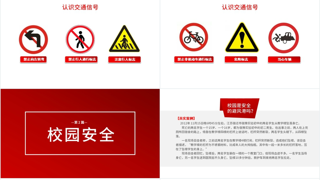 交通安全进校园PPT课件