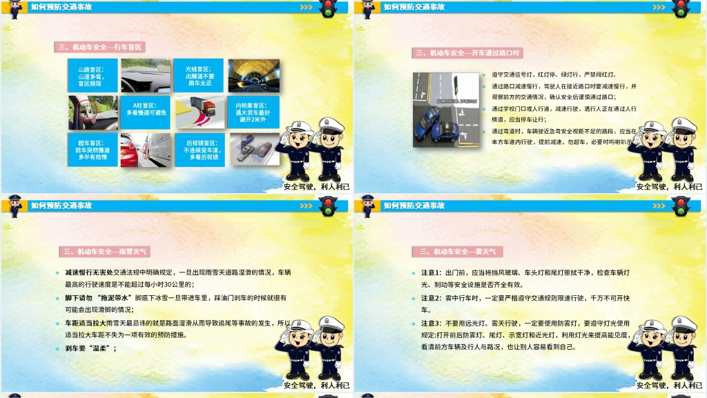 文明交通专题宣传教育活动PPT模板 文明交通专题宣传教育活动PPT模板