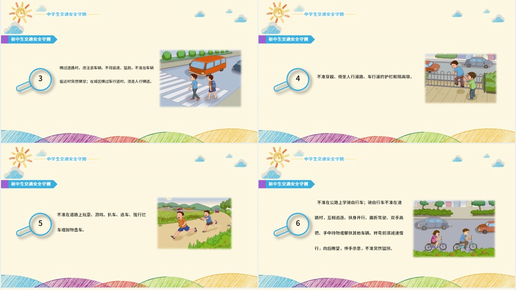 中学生交通安全宣传PPT课件